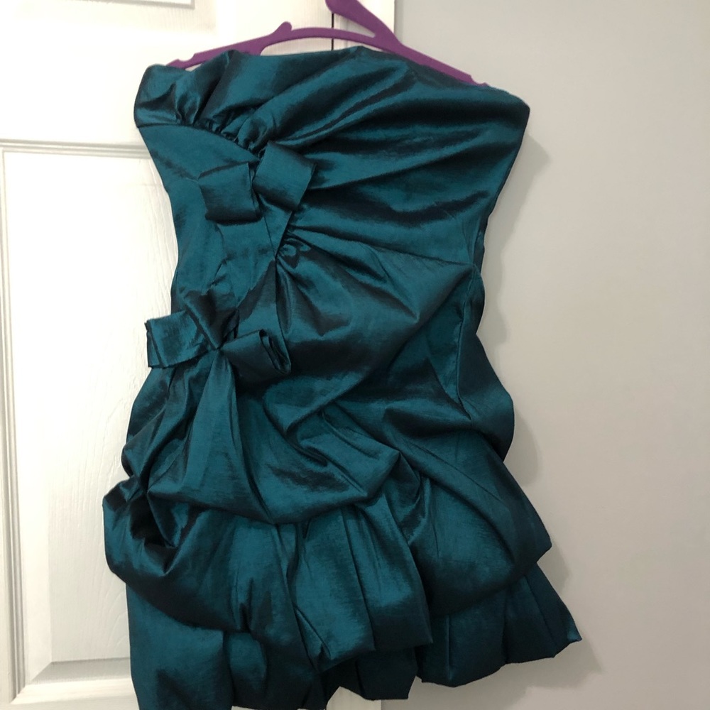 Teal cocktail dress